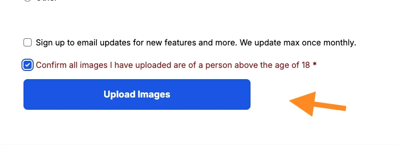 Image upload button